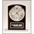 BC965 Black Wood Accent Clock